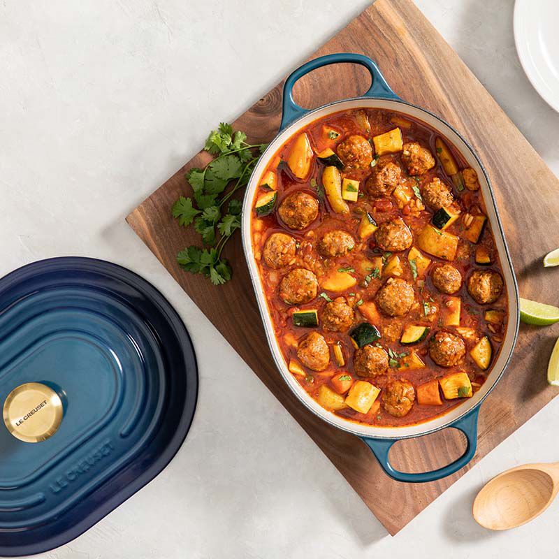 Oblong Casserole, Blueberry Enameled Cast Iron - Image 3