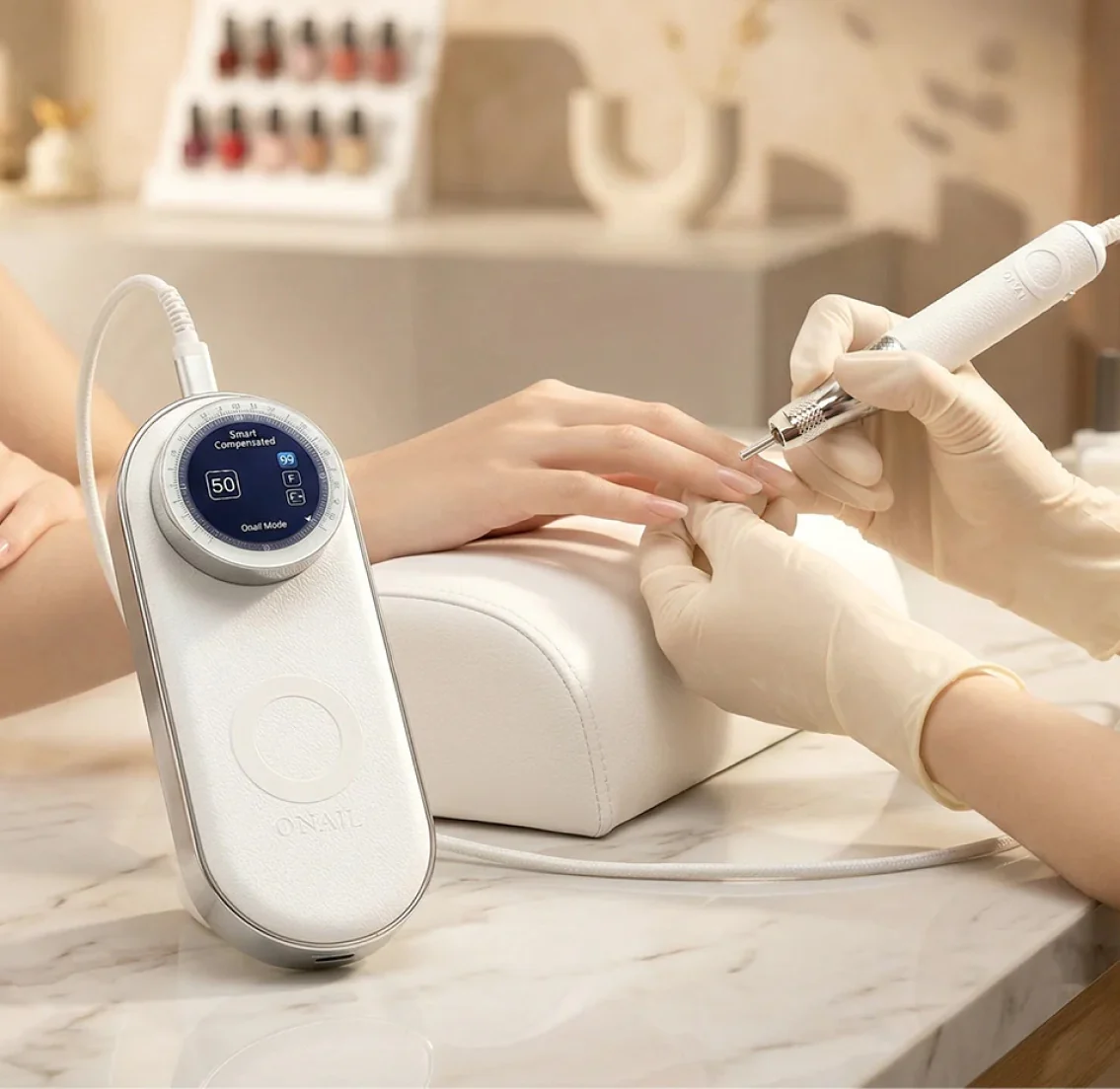 O NAIL - Nail Drill Pro Max (1 Handpiece), White - Image 2