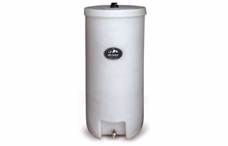 High Country Plastics 35 Gallon Round Water Barrel /Caddy - Image 1