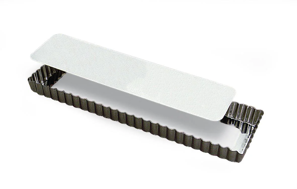 Tinplate Quiche Pan Long Rectangular with Removable Bottom