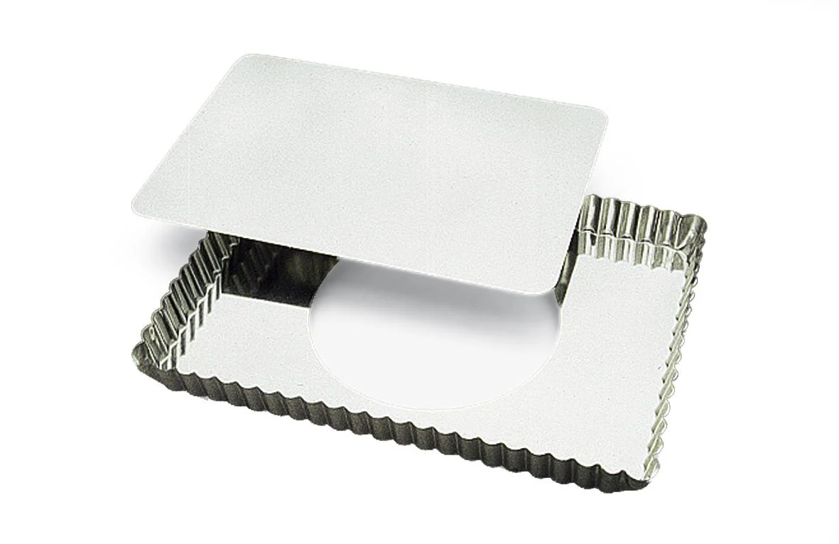 Tinplate Quiche Pan Rectangular with Removable Bottom
