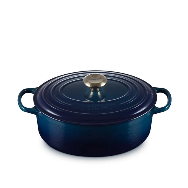 Oval Dutch Oven, Agave Enameled Cast Iron - Image 1
