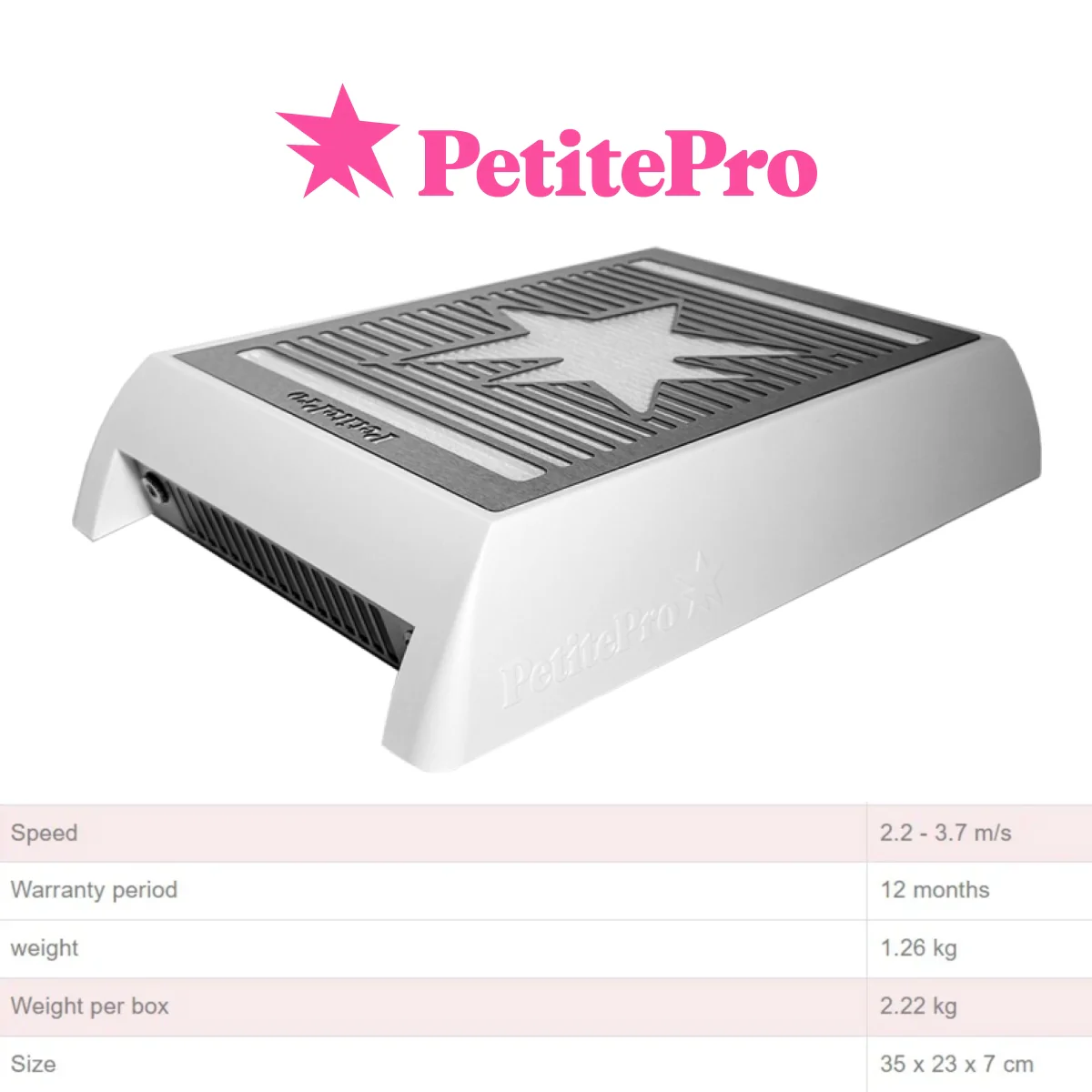 SHEMAX PetitePro X White Nail Dust Collector - Image 2