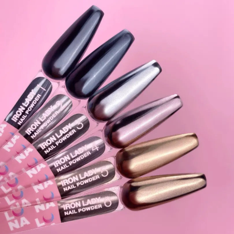 Iron Lady Nail Powder Set (6pcs) - LUNA - Image 3