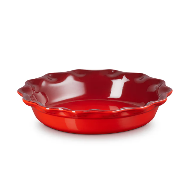 Ceramic Pie Dish, Cerise