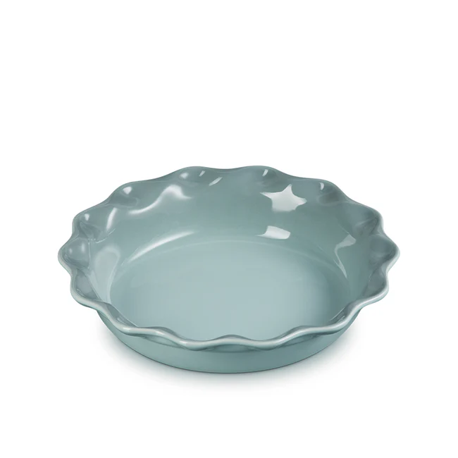 Ceramic Pie Dish, Sea Salt