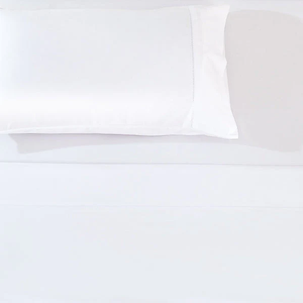 Fitted Sheet, Cotton Sateen Pristine - Image 1