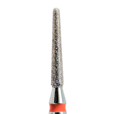 KMIZ - Diamond Nail Drill Bit Red Rounded Cone 1.6-10F (#190) - Image 1