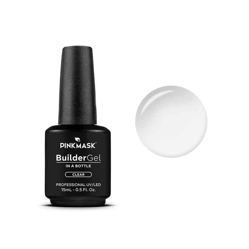 Pink Mask – Builder Gel Clear, 15ml and 30g