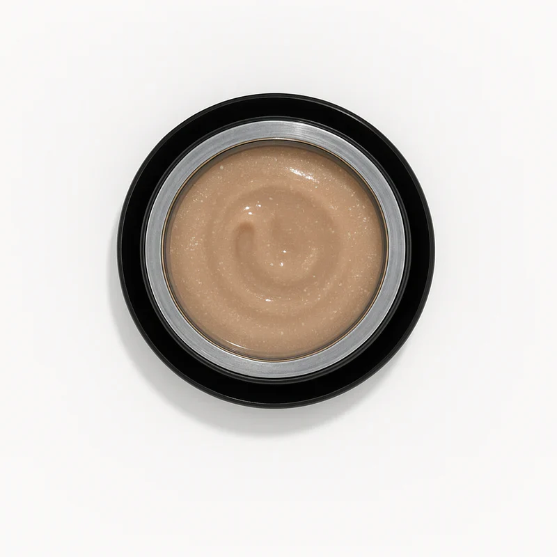 Pink Mask - Builder Gel in a Pot Shimmer Camel - Image 1