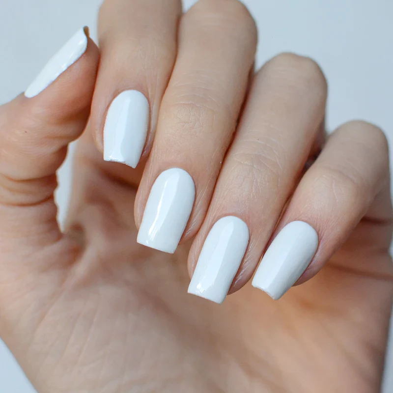 Pink Mask - Gel Color White Tips - Image 3
