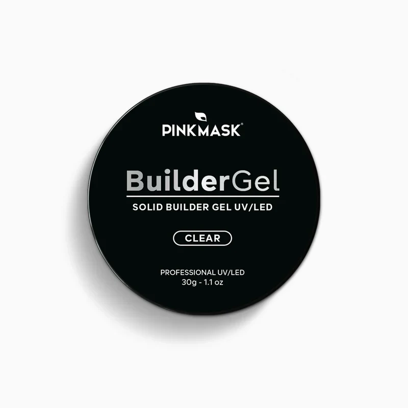 Pink Mask - Solid Builder Gel Clear - Image 1