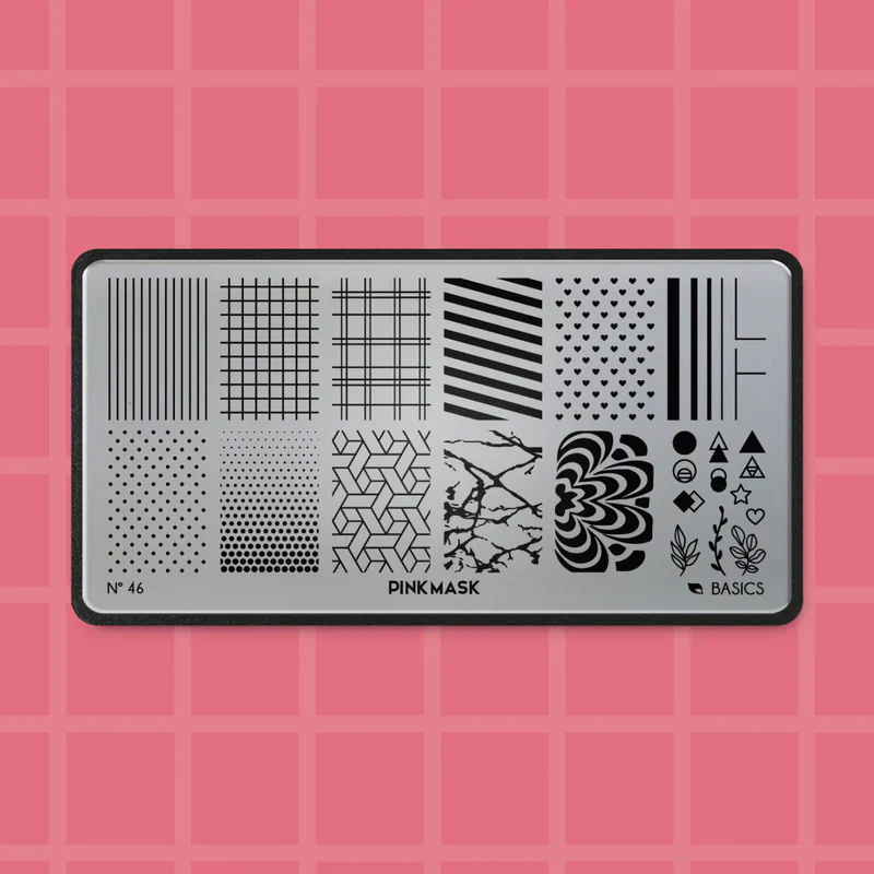 Pink Mask - Stamping Plate Basics #46 - Image 1