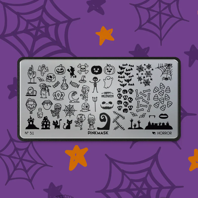 Pink Mask – Stamping Plate Horror #51