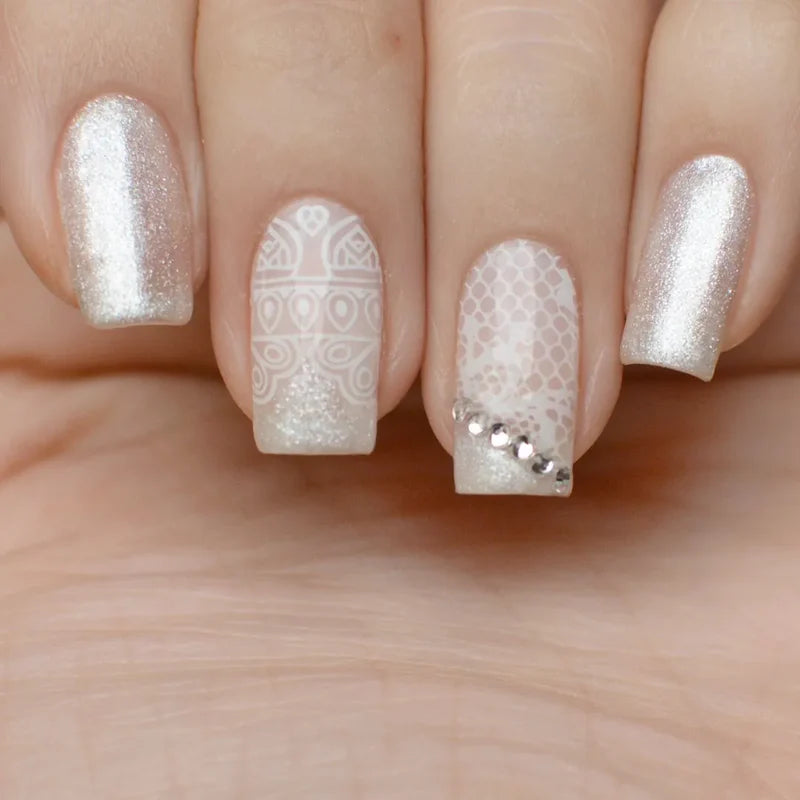 Pink Mask - Stamping Plate Lace #31 - Image 2