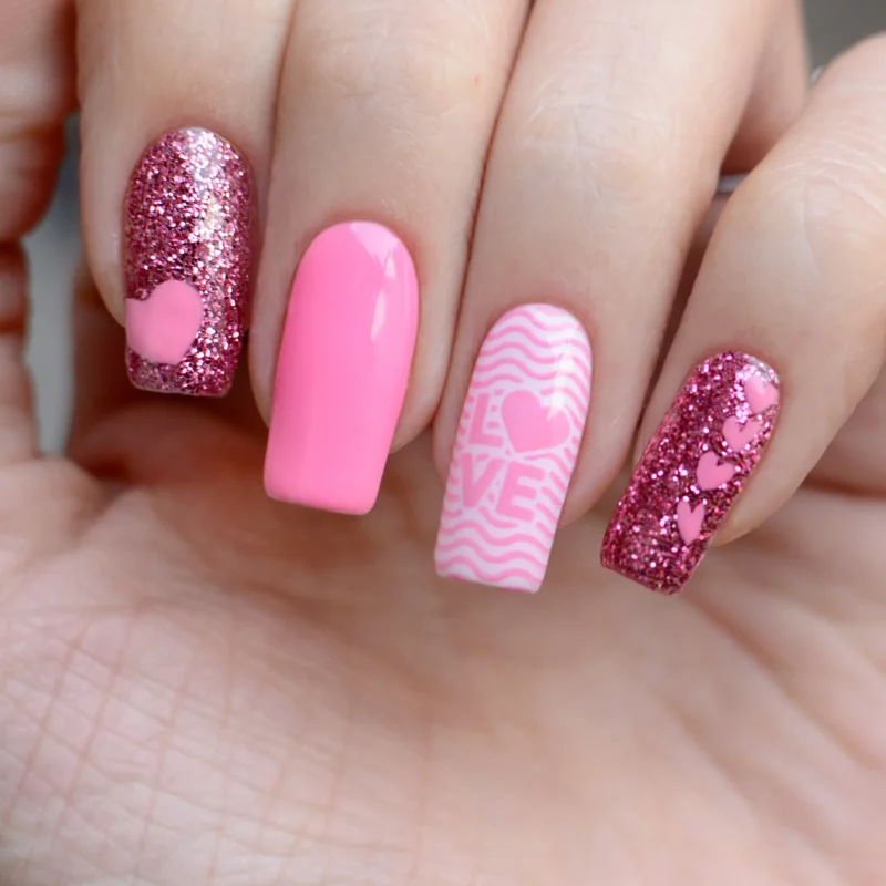 Pink Mask - Stamping Plate Love You #35 - Image 2