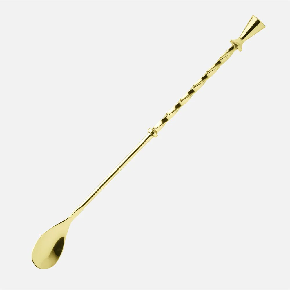 Cocktail Mixing Spoon, Brass - Image 1