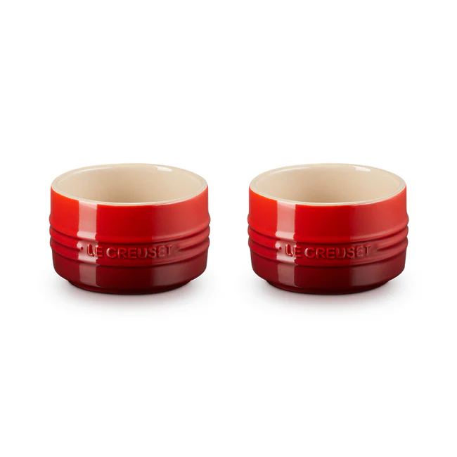 Ceramic Ramekin Set, Cerise - Image 1