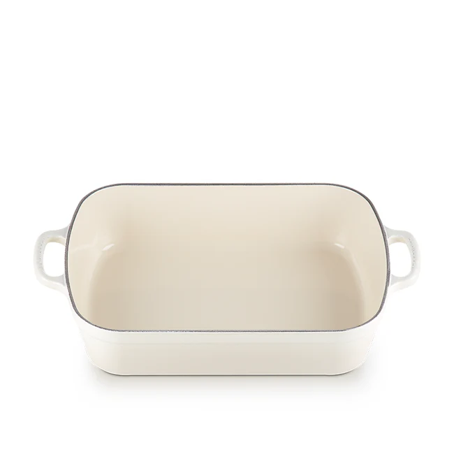 Roaster, Meringue Enameled Cast Iron - Image 2