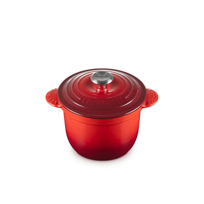 Rice Pot, Cerise Enameled Cast Iron - Image 1