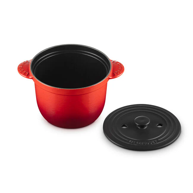 Rice Pot, Cerise Enameled Cast Iron - Image 2