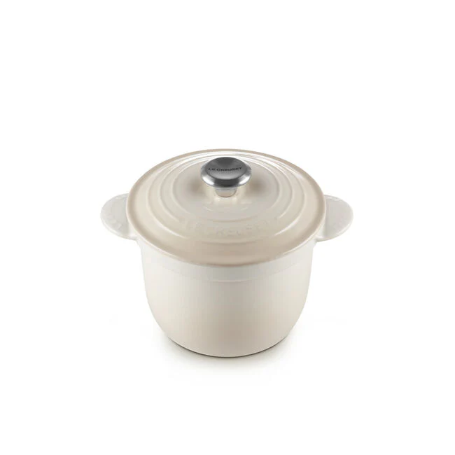 Rice Pot, Meringue Enameled Cast Iron - Image 1