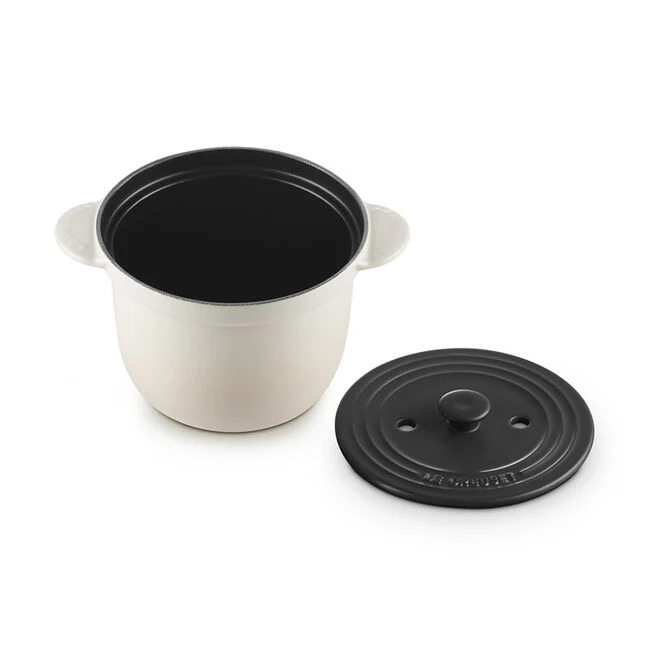 Rice Pot, Meringue Enameled Cast Iron - Image 2