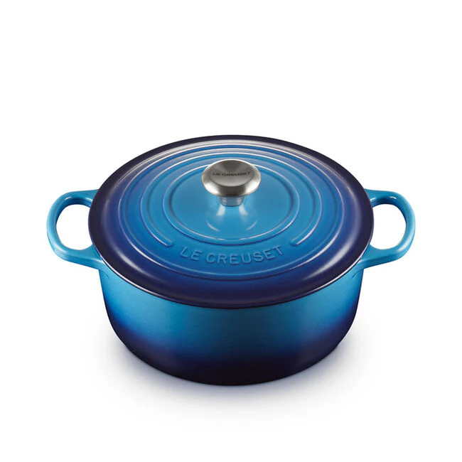 Round Dutch Ovens, Blueberry Enameled Cast Iron - Image 1