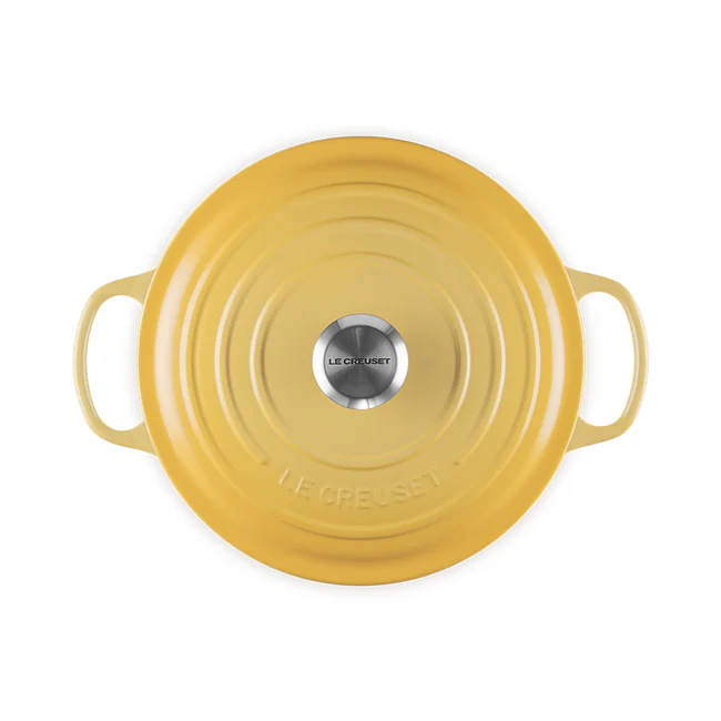 Round Dutch Ovens, Camomille Enameled Cast Iron - Image 3
