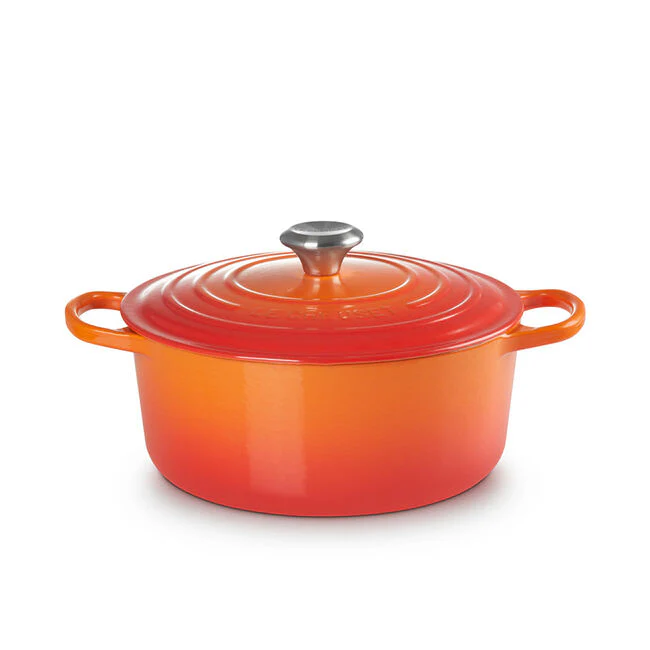 Round Dutch Ovens, Flame Enameled Cast Iron - Image 2