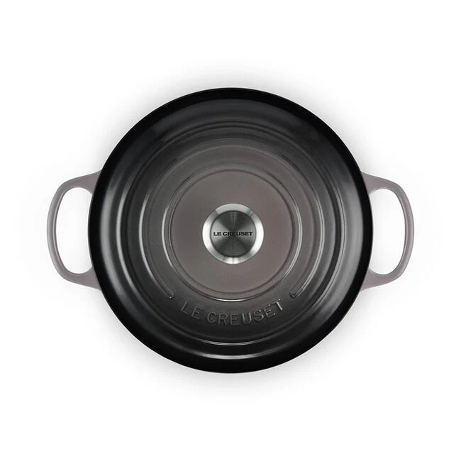 Round Dutch Ovens, Oyster Enameled Cast Iron - Image 3