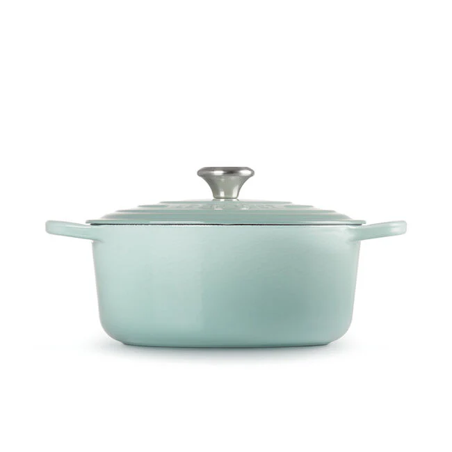 Round Dutch Ovens, Sage Enameled Cast Iron - Image 3