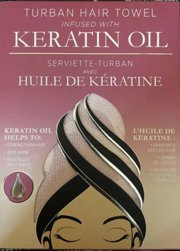 Hair Turban infused with Keratin Oil - Image 1