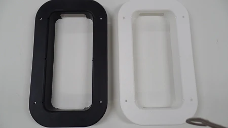LOW PROFILE Two-Way Roof Vent Plastic Trim- Choose: BLACK or WHITE