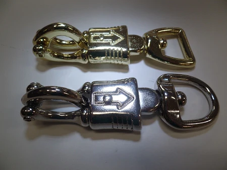 Panic Snap with Swivel, in Chrome/Nickel or Brass