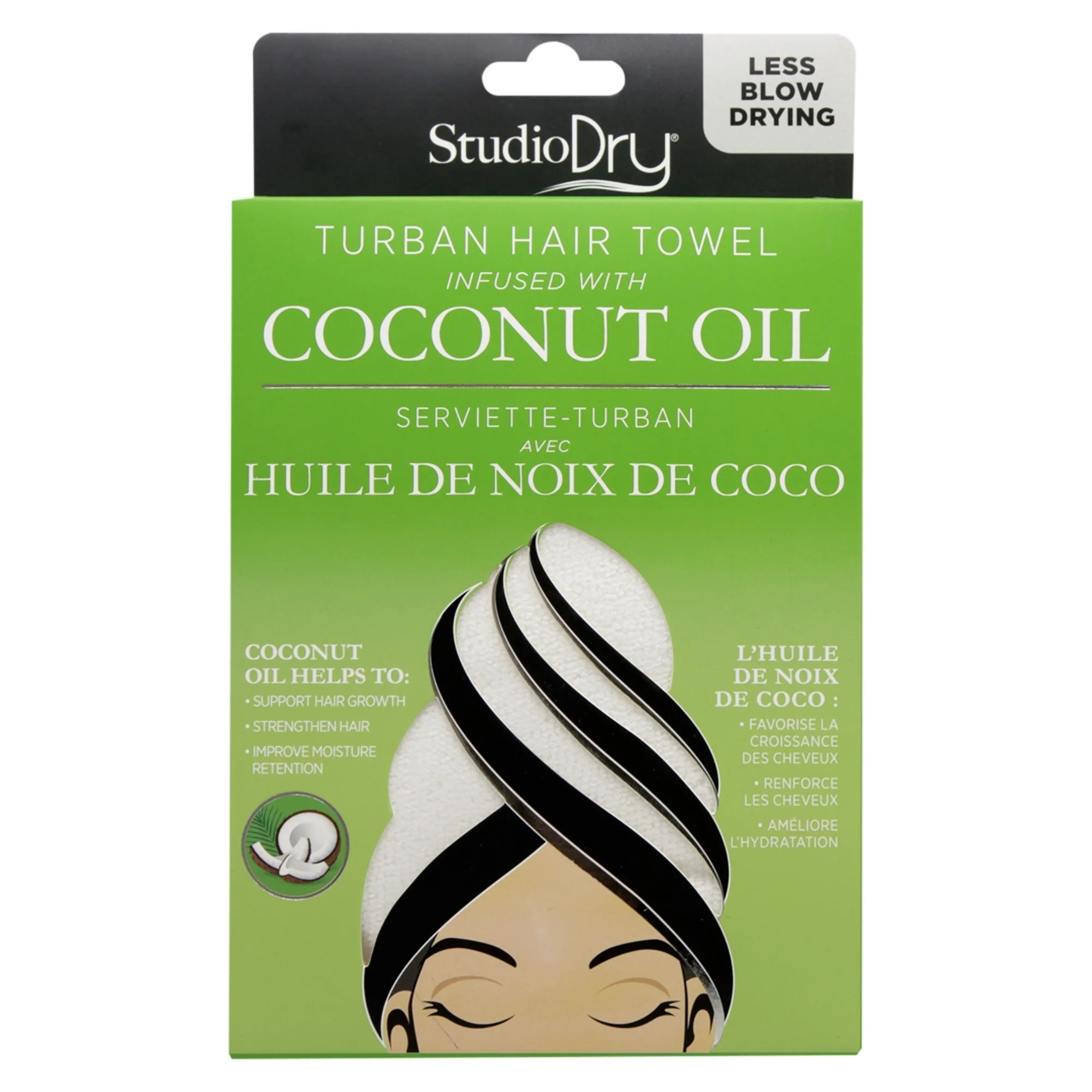 Hair Turban infused with Coconut Oil - Image 1