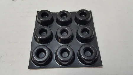 EXTRA-SMALL Round Rubber Door Stop, Self-Adhesive - Image 2