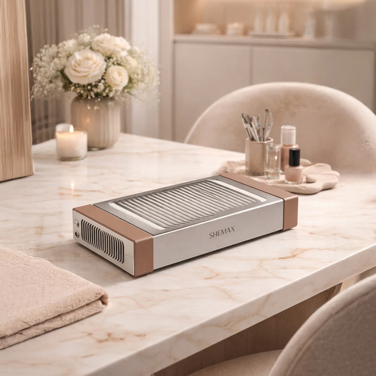 SHEMAX Style Pro Mocha Mousse Nail Dust Collector - Image 2