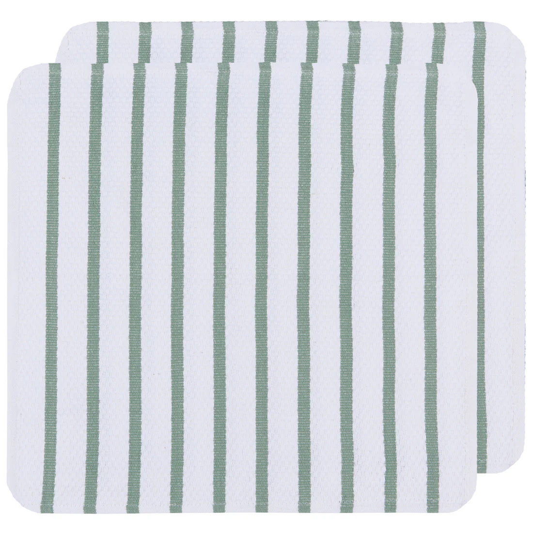 Basketweave Dishcloth Set  -  Elm Green - Image 1