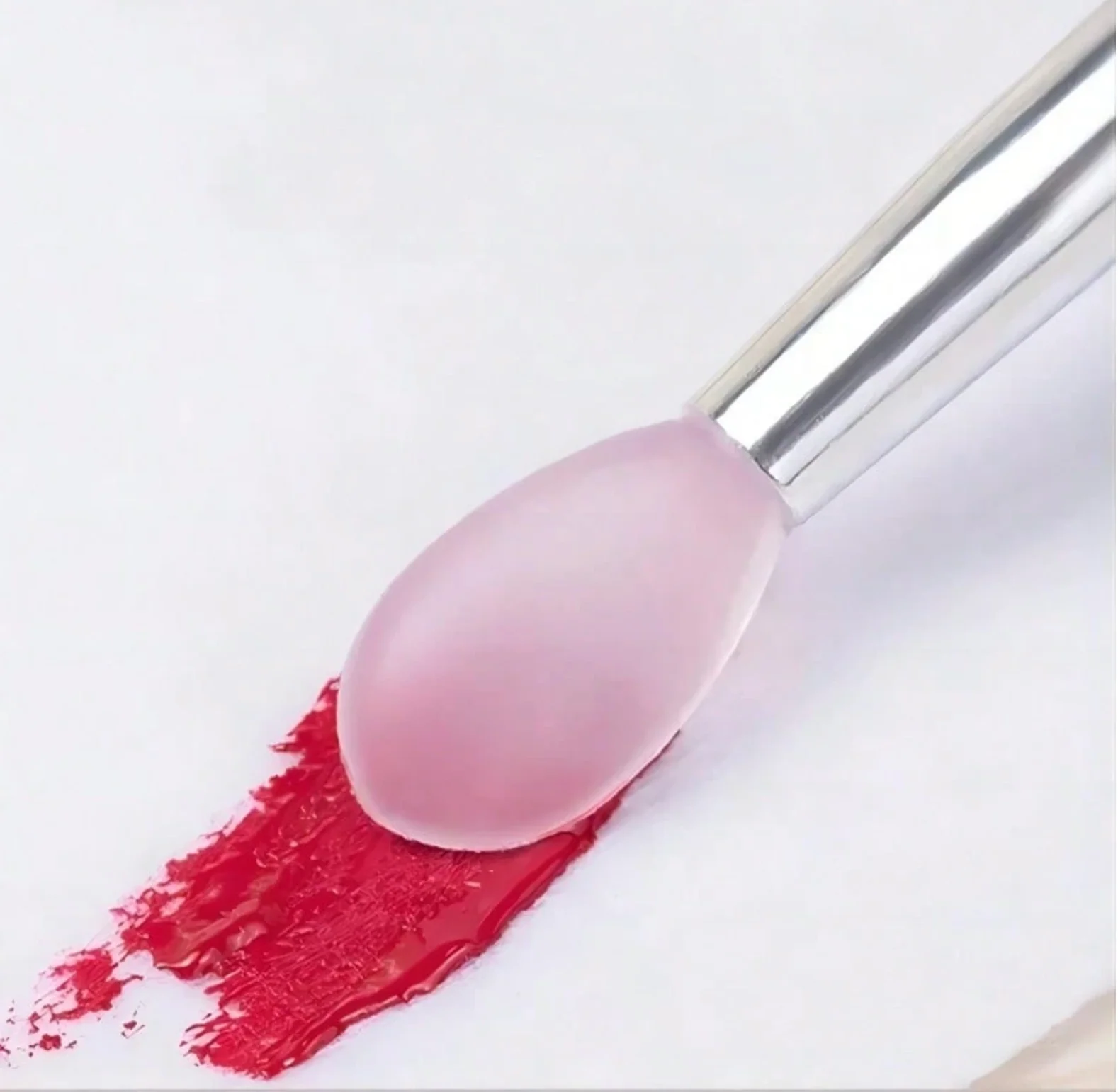 Silicone Nail Chrome Powder Applicator Brush - Image 2
