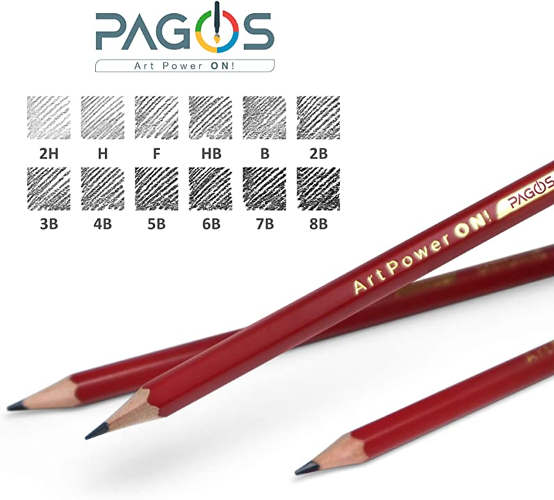 Skecthing Pencils 12 Pieces Set - Image 2