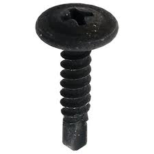 Sheet Metal Screw, #10 X 1, PH Self Drilling, Black Oxide Coating - Image 1