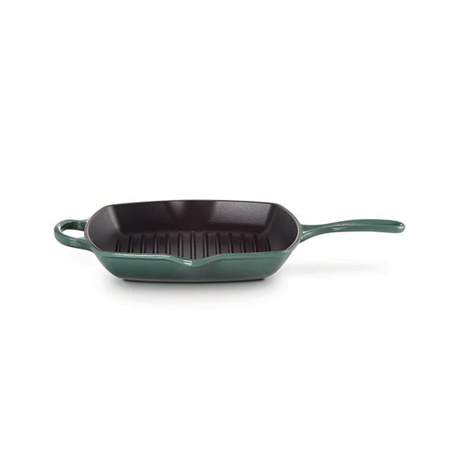 Square Skillet Grill, Artichaut Enameled Cast Iron - Image 1