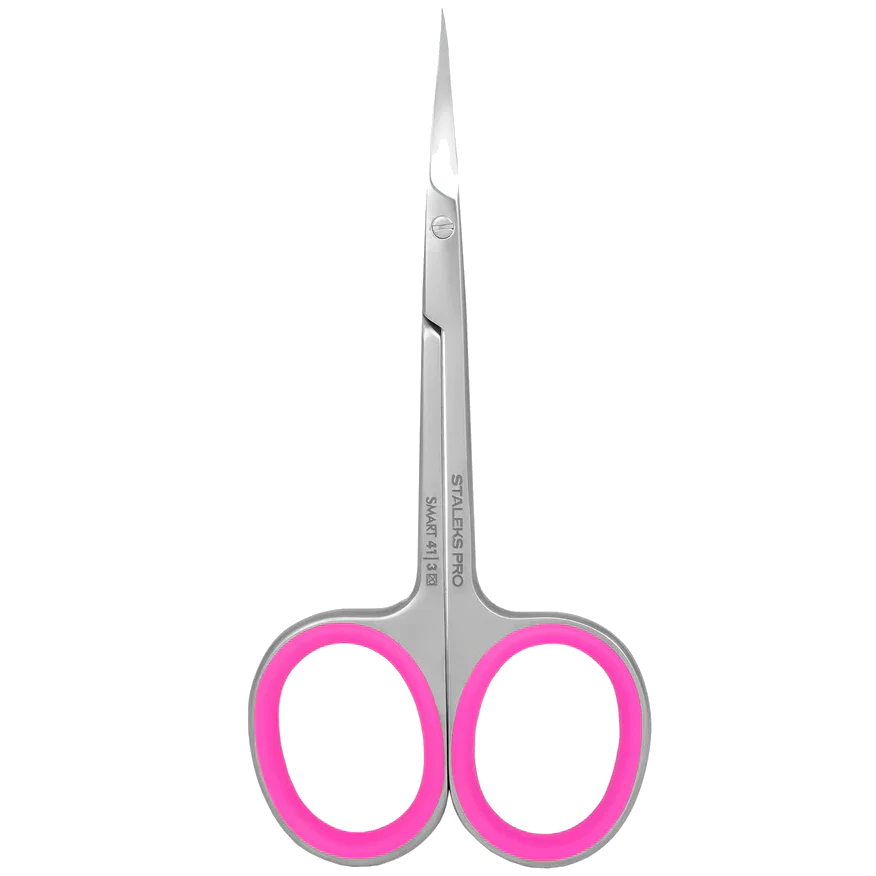 STALEKS PRO SMART 41 TYPE 3 PROFESSIONAL CUTICLE SCISSORS WITH HOOK SS-41/3- STALEKS™ - Image 1