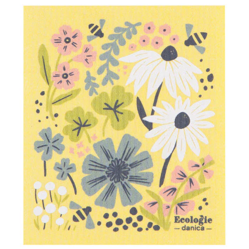 Swedish Dish Cloth Bees & Blossoms - Image 1