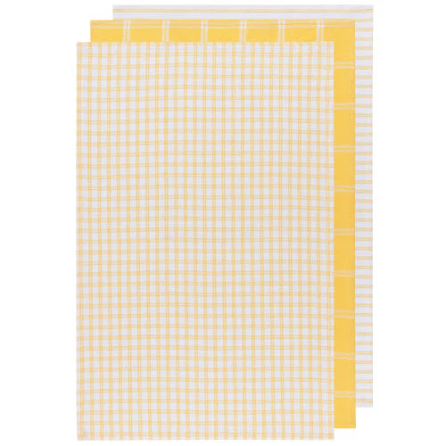 Tea Towel Set  Tic-Tac-Toe Lemon - Image 1