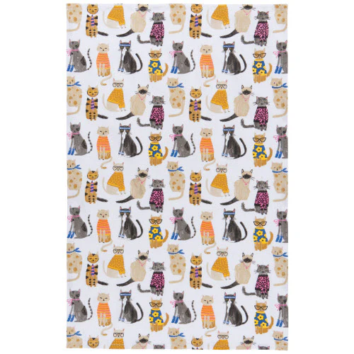 Tea Towel Feline Friend - Image 1
