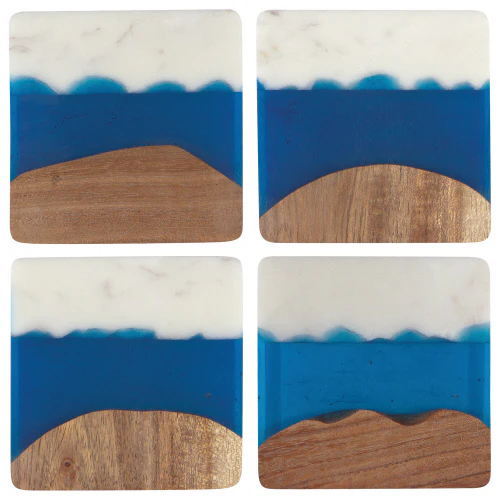 Coaster Set - Skyline Azure - Image 1