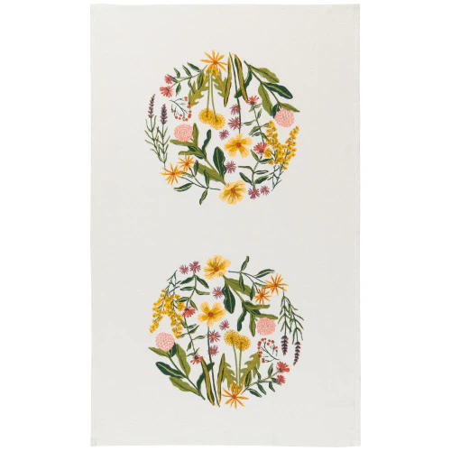Terry Towel Bees & Blooms - Image 1