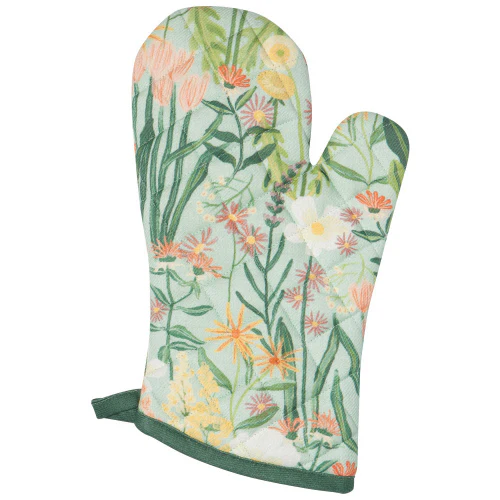 Oven Mitt Set, Bees & Blooms - Image 1